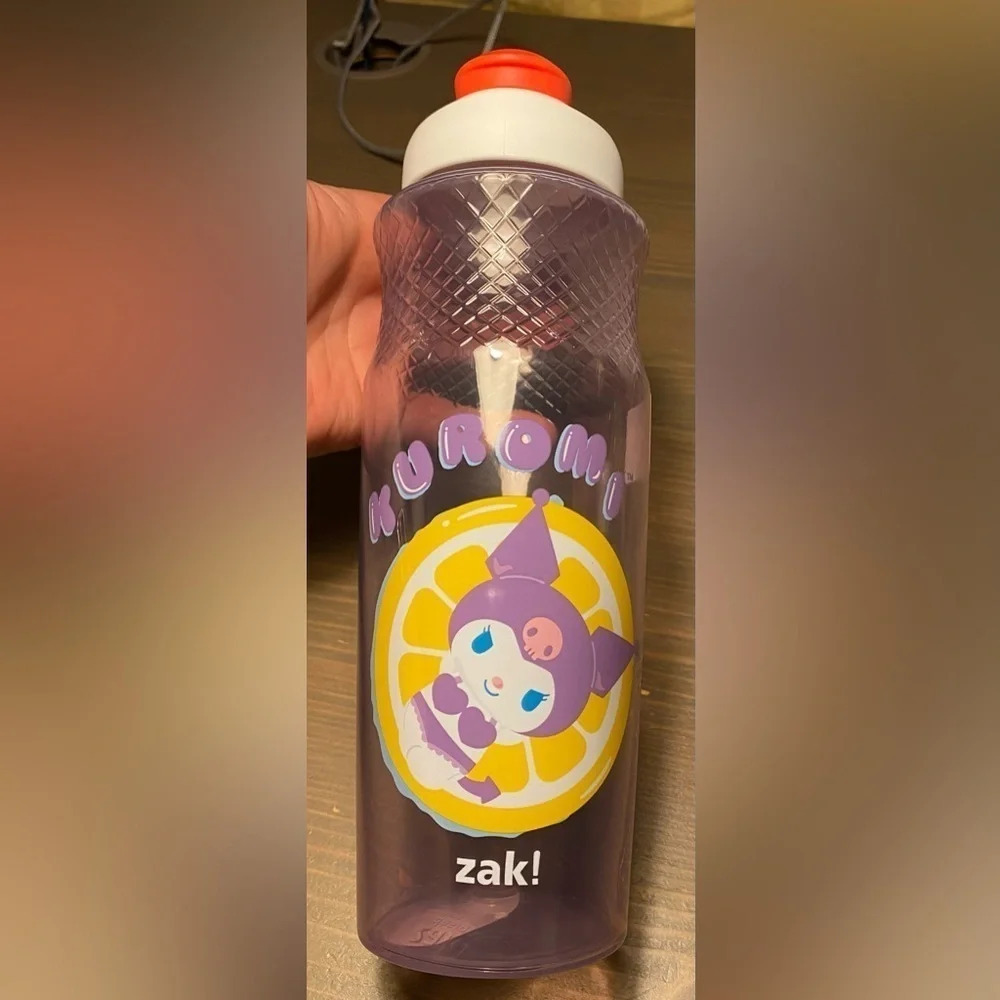 Zak Designs Sanrio Kuromi Water Bottle 30 oz Lavender Purple Flip Spout NWT - Picture 8 of 11